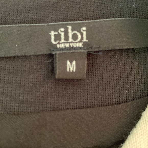 Tibi Variegated Black & White Striped Colorblock Shift Slip Dress - M - Picture 10 of 13